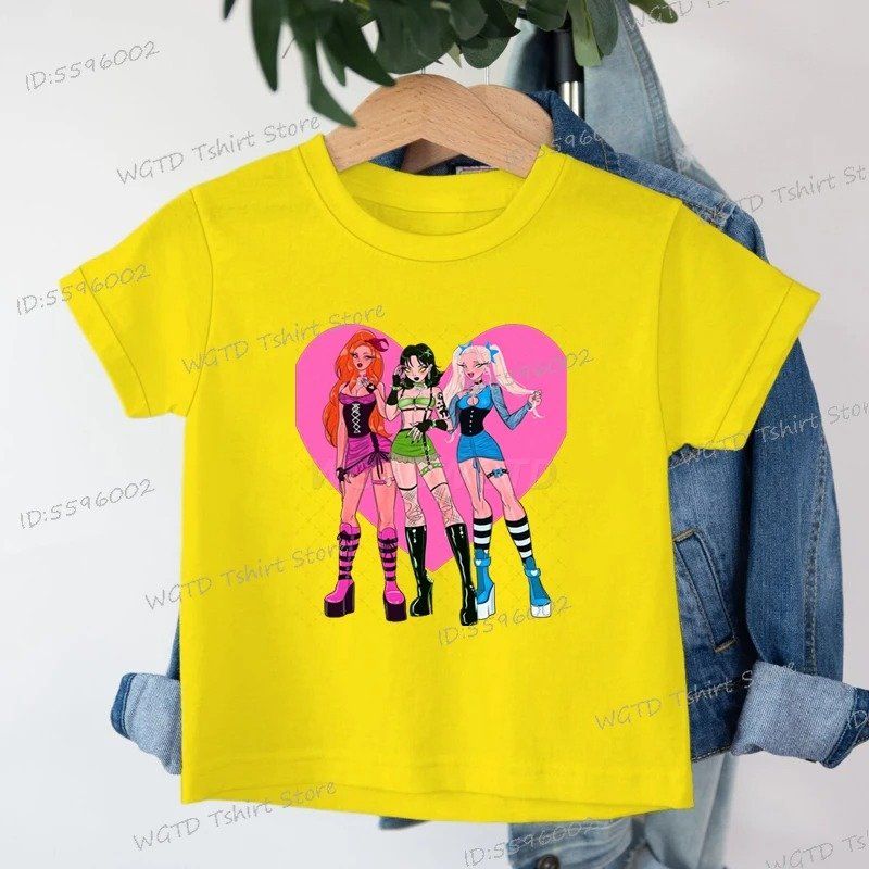 K-POP デーモンハンターズハントリックスショートスリーブトップ Tシャツ