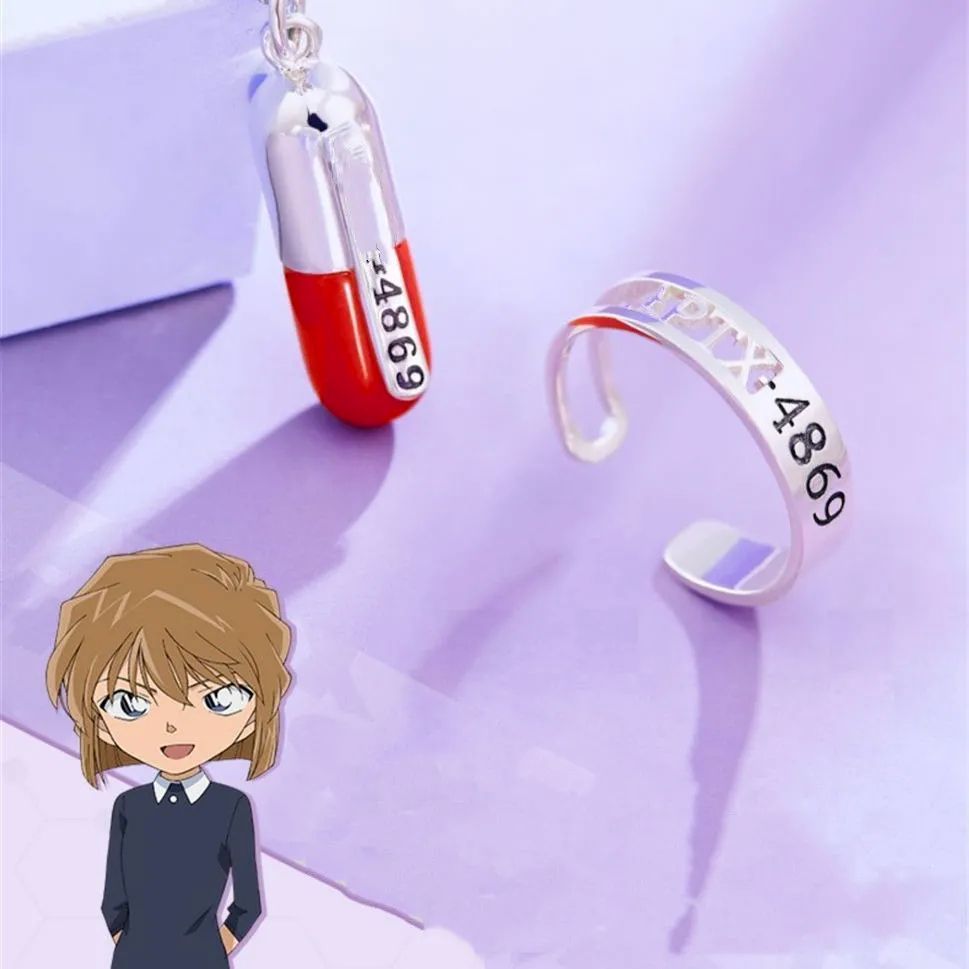 명탐정코난굿즈 코스프레반지 아무로 도둑 키드 신이치 샤오란 커플링 선물-모바일 11번가