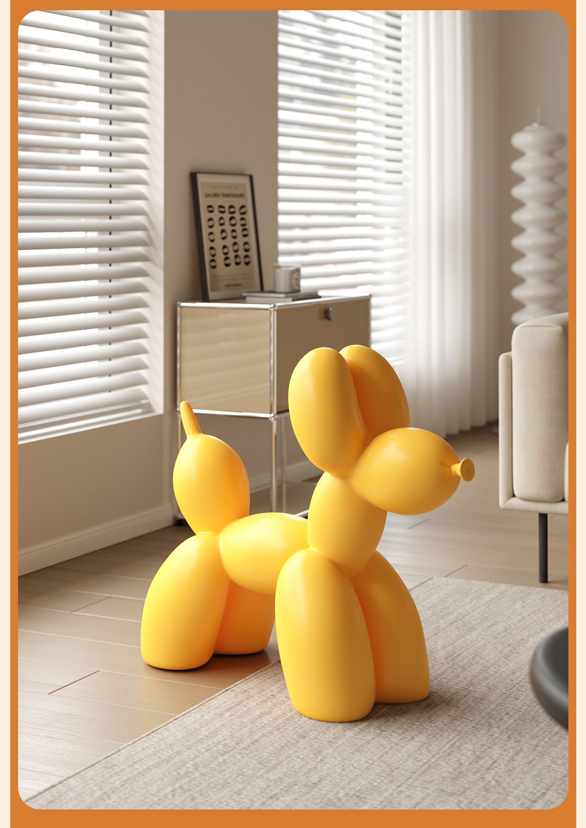 북유럽 풍선개 인테리어의자 거실 제프쿤스 오너먼트 벌룬독 만화 - G마켓 모바일