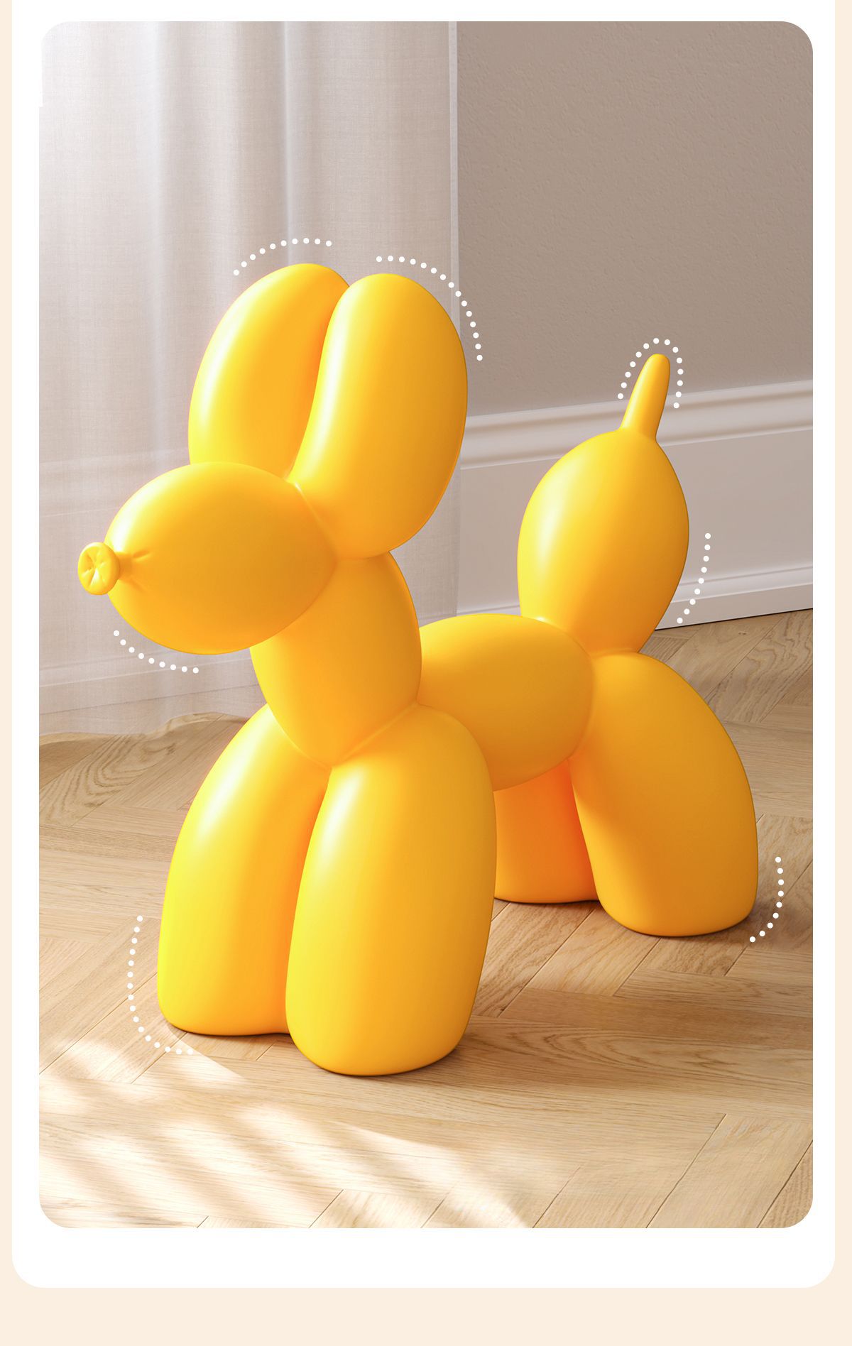 북유럽 풍선개 인테리어의자 거실 제프쿤스 오너먼트 벌룬독 만화 - G마켓 모바일