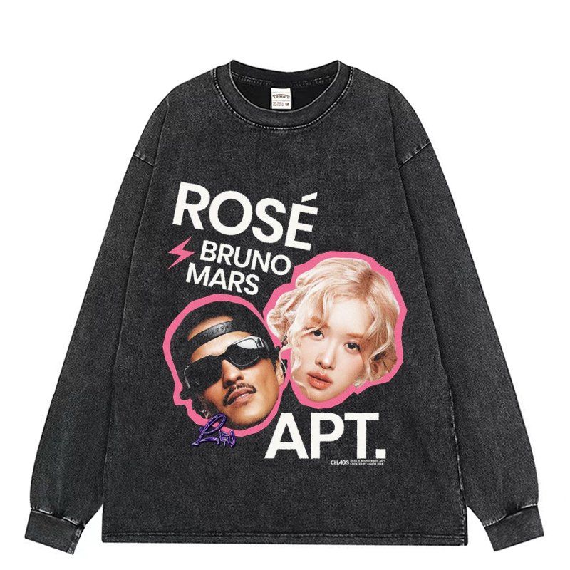 ROSÉ rosie BRUNOMARS APT. Tシャツピンク　ポストカード ROSÉ rosie BRUNOMARS APT. Tシャツピンク ポストカード ROSÉ rosie
